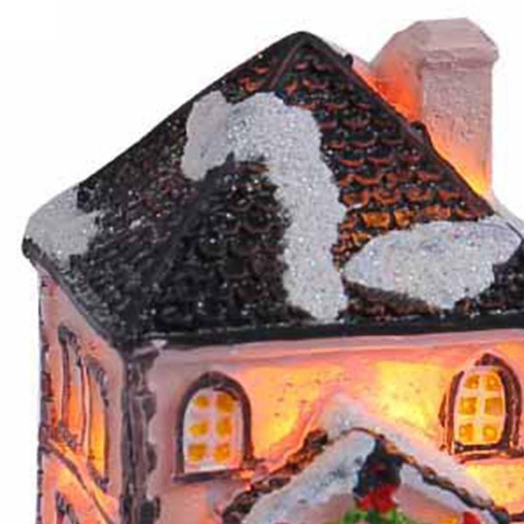 Christmas Snow Light up House Xmas Miniature Desk Decorations with Warm Light for Festival Wedding Good Craftsmanship Versatile