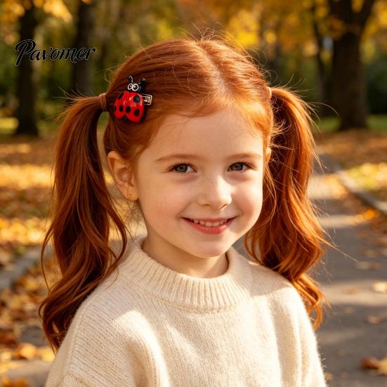 Small Ladybug Bee Hair Accessories 10Pcs Mini Insect Clips for Girls, Cartoon Ladybug/Dragonfly Clips, Toddler Styling Tools Non-Slip Barrettes