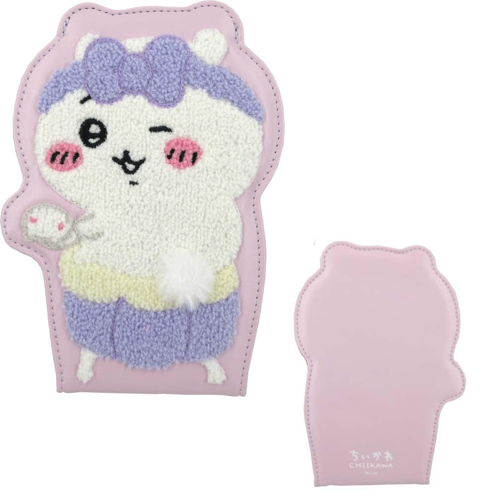 

Shobido Chiikawa Die-Cut Fabric Mirror, Nagano Makeup Folding Mirror, Handheld Mirror, CW46279