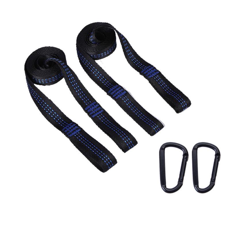 High-Strength Polyester Nylon Tree Hammock Straps with Multi-Ring Loop