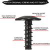 AUCELI 20pcs Screws Bolts, Engine Under Cover Fender Liner Splash Guard Truss Head Bolt, Bumper Body Push Retainer Self Tapping Screw, Replace Car