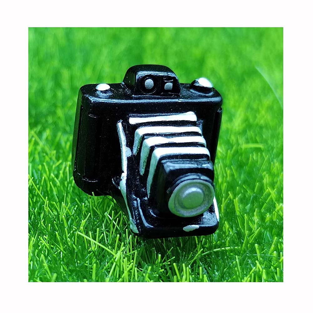 New Creative Miniature Resin Dollhouse Home Appliances Cute Cameras Telephone Photo Props Figurines Doll House Play Toys