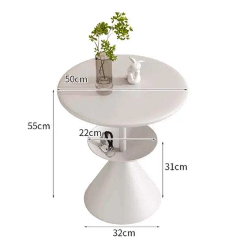 Modern minimalist rock slab small coffee table living room Nordic internet celebrity light luxury small apartment corner table