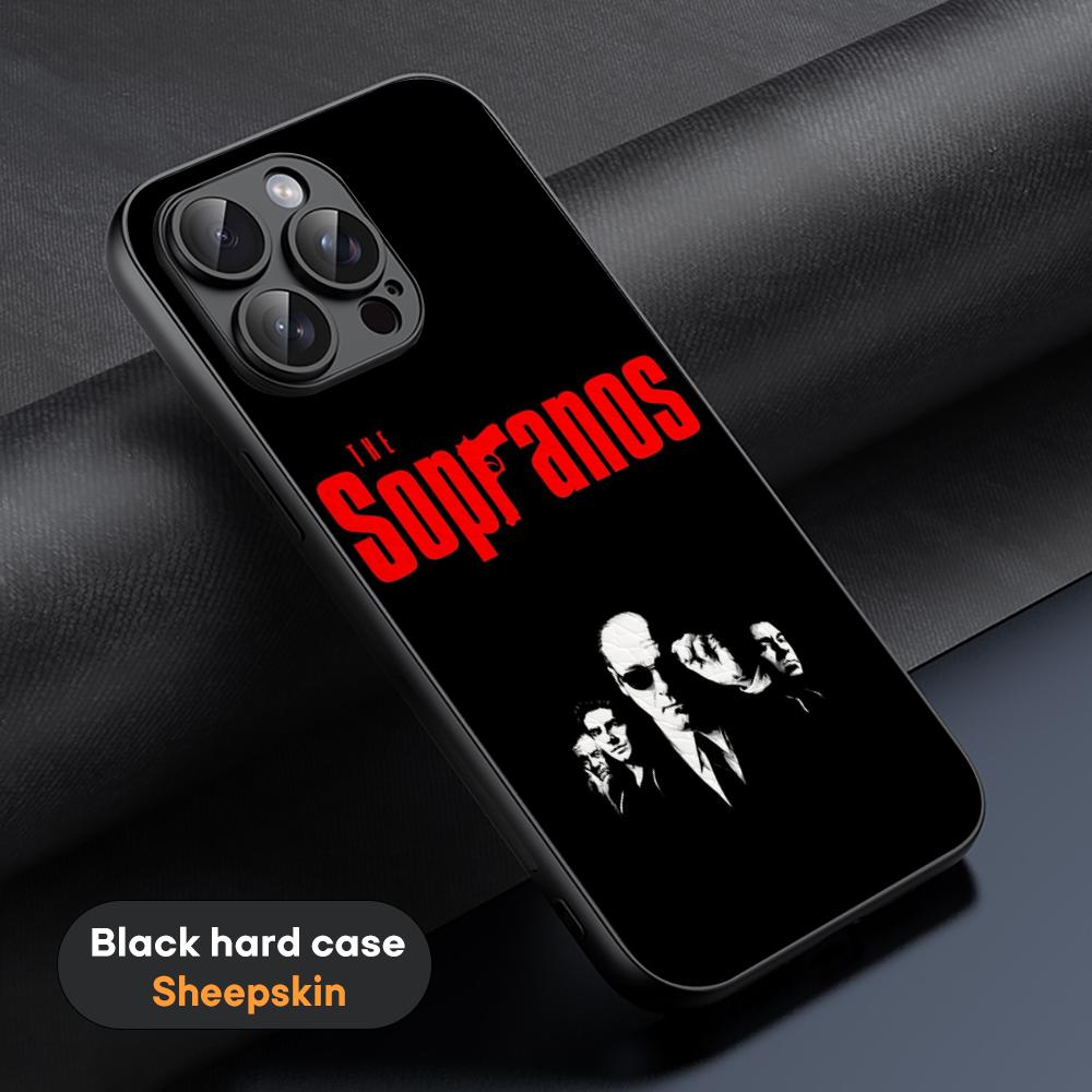 The Sopranos  Classic Movie Poster Phone Case For iPhone 16 15 14 13 12 11 Plus Pro Max Limited Black Hard Case Sheepskin