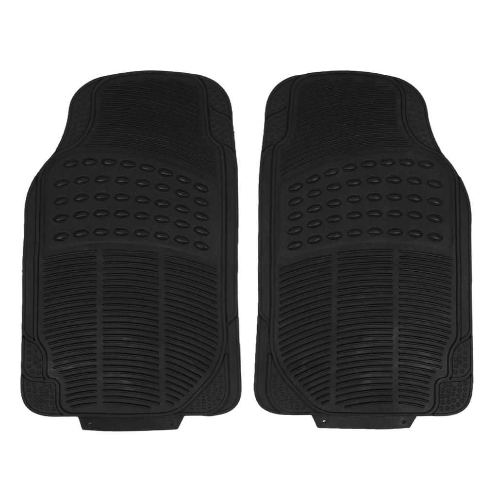 3 Pieces Deep Waterproof Car Mats Universal Trim-to Fit Automotive Floor Mats Heavy Duty Rubber Car Mats for Car SUV Truck Van