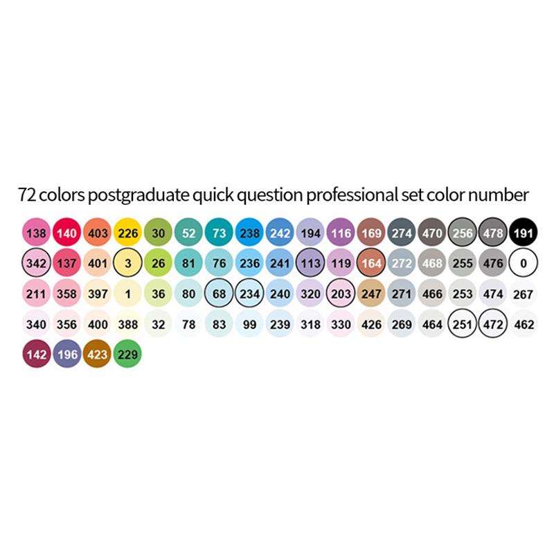Finecolour EF103 Alcohol Based Art Markers With Bag 12/24/36/48/60/72/240 Colors Oily Soft Double-Headed Marker Pen Professional