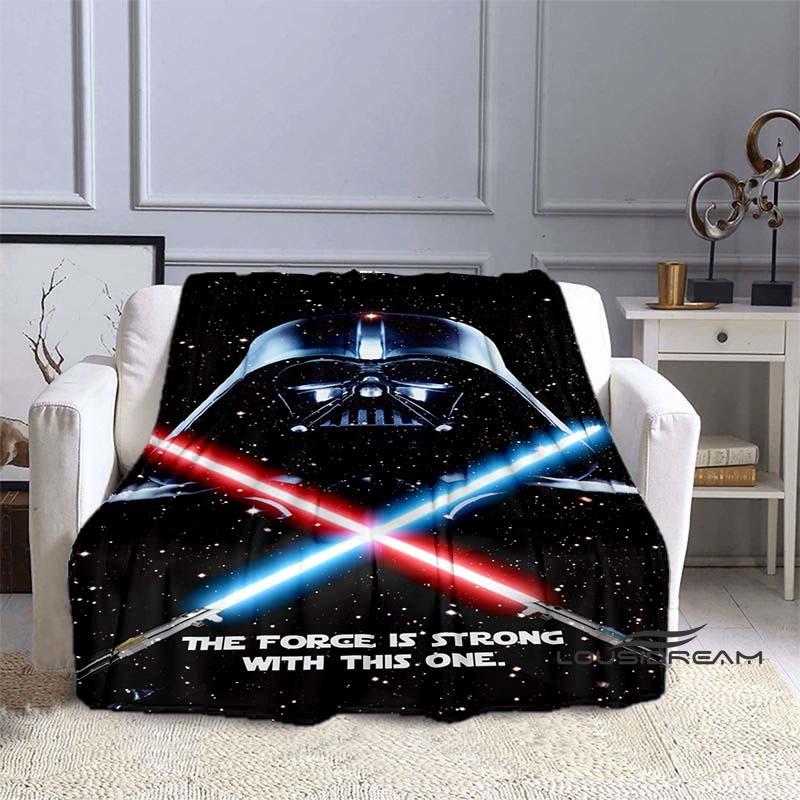 This Star Wars Cartoon Print Blanket Is Suitable for Use On Sofas, Beds, Travel, Camping, and Also Makes A Great Gift.