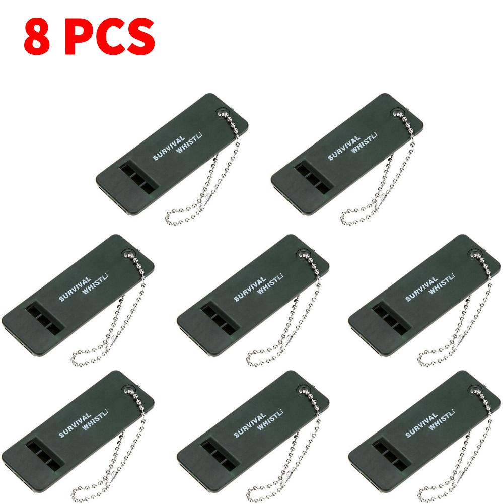 20-1PCS 3-Frequency Whistle Survival Whistle High Decibel Rescue Signaling First Aid Tool for Hiking Camping Mountaineering