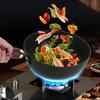 Hammered Texture Mini Iron Wok Coating-Free Frying Pan Non-Stick Flat Bottom Pan
