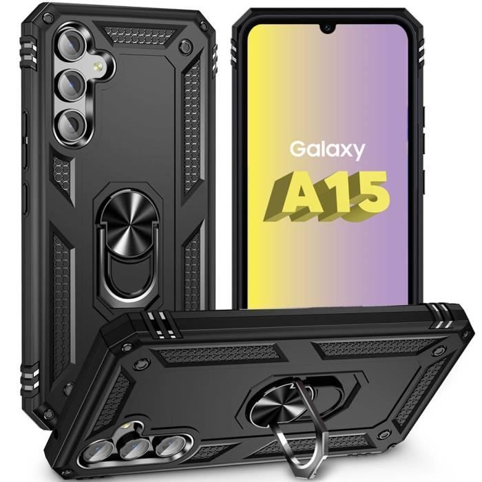Coque de protection - Booling - pour Samsung Galaxy A15 5G - Noir - Antichoc - Anti-Rayures