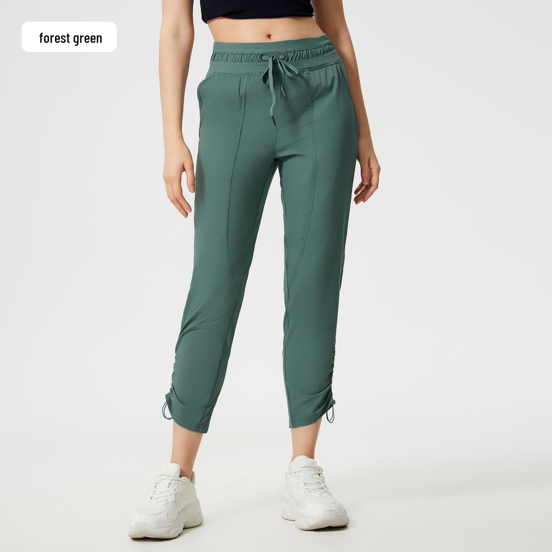 

Женские быстросохнущие дышащие капри прямого кроя для бега и фитнеса - Летние универсальные спортивные брюки «ледяное прикосновение» два в одном DSS070 Medium (62.5-70 kg)