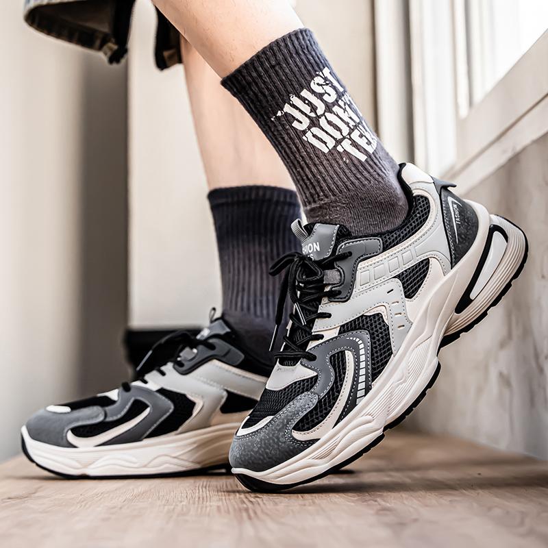 New Men's Casual Sneakers Fashion Breathable Mesh Platform Shoes Outdoor Designer Men Lightweight Running Shoes Zapatos Casuales