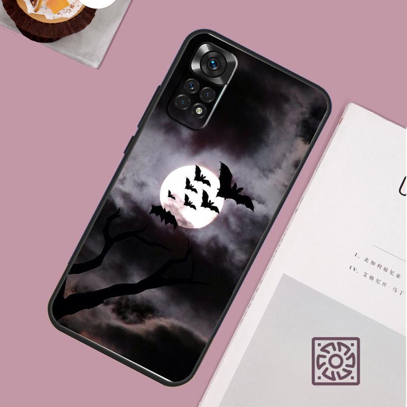 Gothic Horror Fledermäuse Vollmond Handyhülle Für Redmi Note 13 Pro 12 11 10 9 8 Pro 9S 10S 11S 12S 10A 9C 10C 12C 13C Hülle