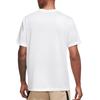 Nike Logo Printed Loose Fit Round Neck Short Sleeve T-Shirt Men Tops White DX0989-100