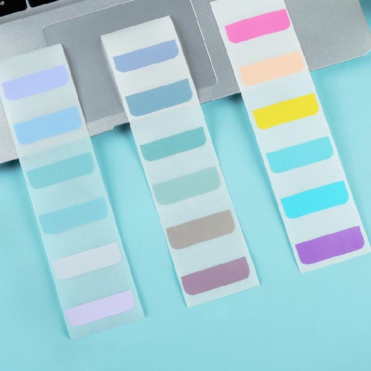 Helle Farbfarbseiten-Index-Aufkleber Klare Seitenmarkierer für Seiten-Lesezeichen Haftnotizen Fahnen, Bunte Index-Tabs Index-Fahnen
