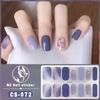 CS Waterproof No-Cure Gel Nail Wraps, Full Cover Spring & Summer Blend & Contrast Color Nail Stickers, Nail Patch Films