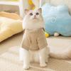 Kočičí podzimní a zimní zahuštěný bezsrstý kočičí teplý roztomilý malý lev svetr pro střední a malé psy, psy, kočky, oblečení