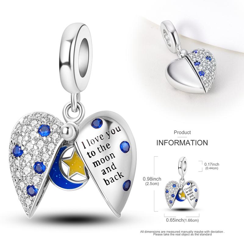 New Copper Openable Charms Pendants Russian Nesting Doll Easter Egg Dangle Fit Women Original Bracelet Diy Jewelry Gifts