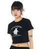 Kichieoli Cheery Rabbit Crop Tee (Black)