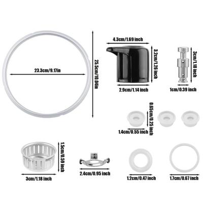 Electric Pressure Cooker Valves Cooker Replacement Set Pressure Valves Plastic Texture Suitable for 8QT Pressure Cooker