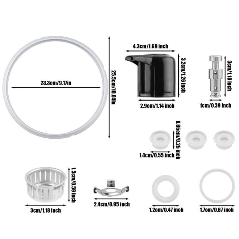 Клапаны электрической скороварки Набор для замены скороварки Клапаны давления Пластиковая текстура Подходит для скороварки 8QT China Mainland