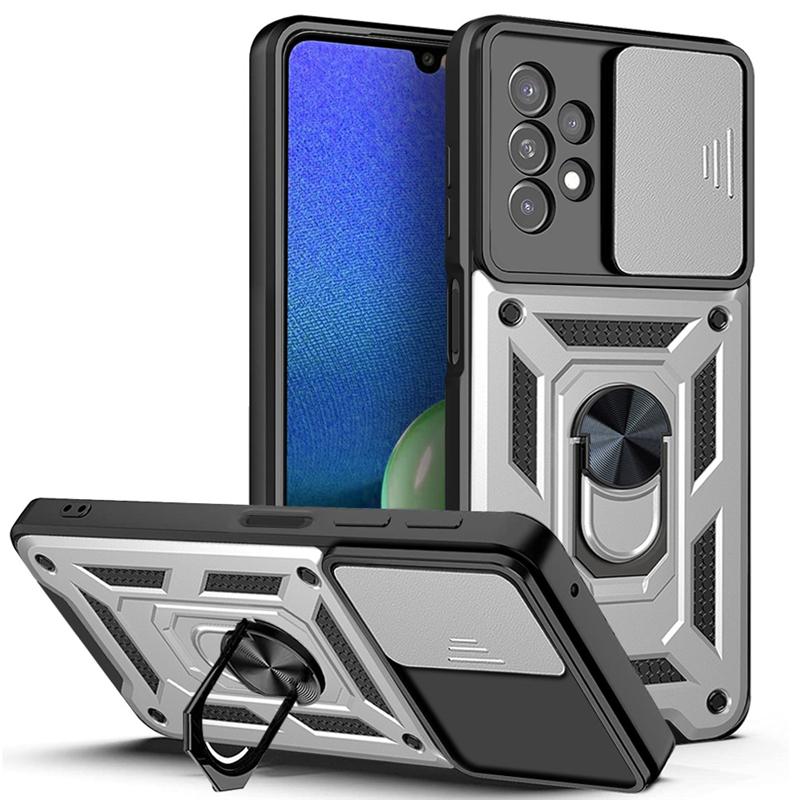 Slide Camera Lens Case for Samsung Galaxy A33 A53 A73 A13 A22 A12 S21 S22 Honor 50 Redmi Note 11 10 10C iPhone 13 12 11 Pro Max Shockproof Armor Cover