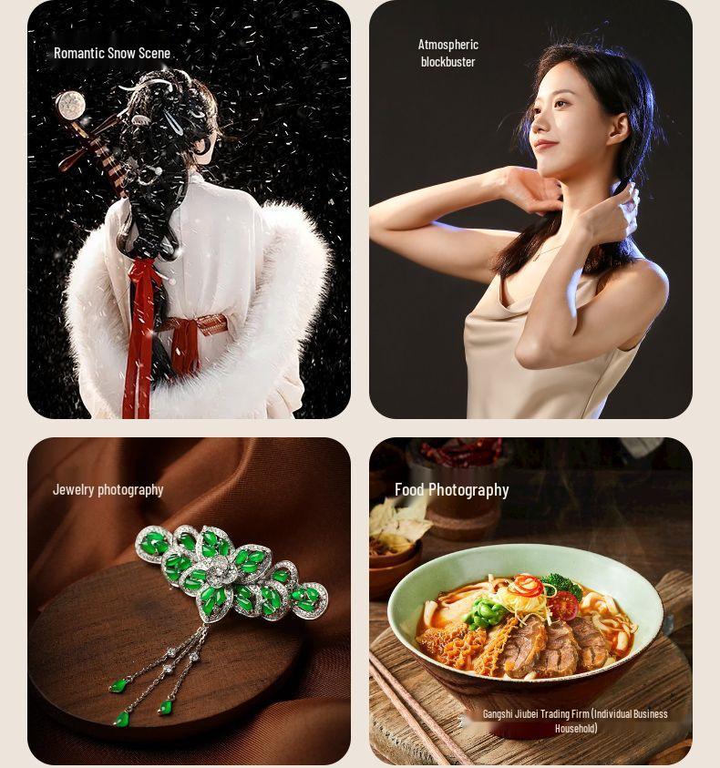 Hair Fill & Background Atmosphere Light for Photo Sessions & Jewelry Displays