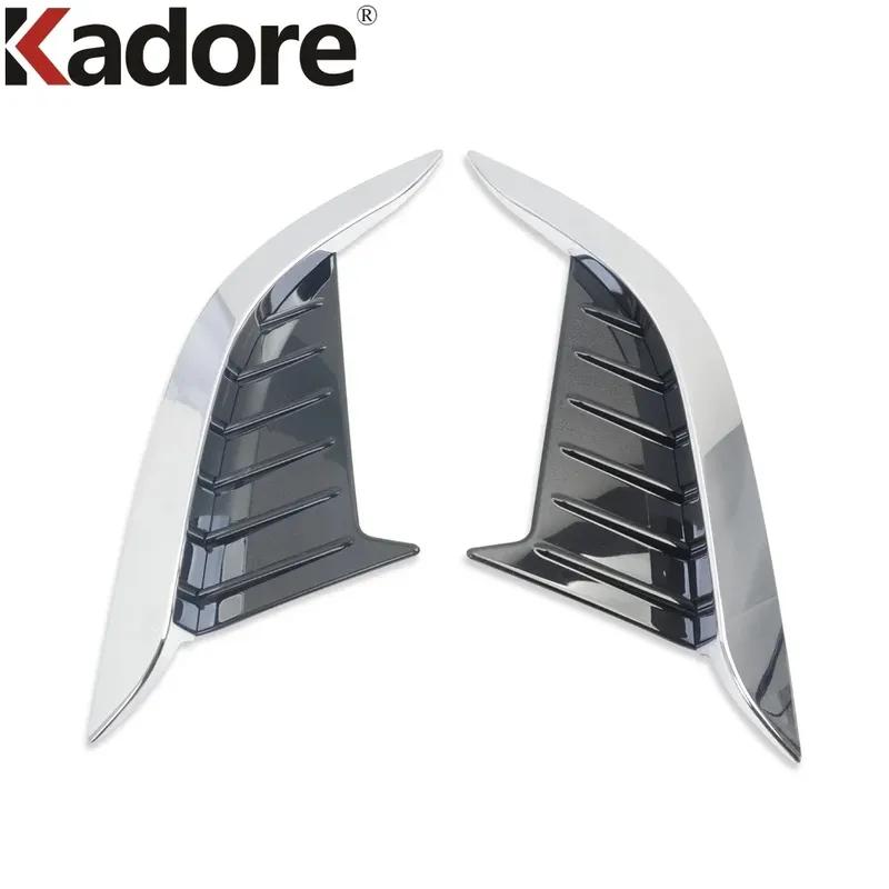 Front Fog Light Lamp Eyebrow Cover Trim For Toyota Corolla Cross -2024 2025 Chrome Car Foglight Eyelid Trims Accessories