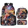 One Piece Cartoon Anime Rucksack Leichte Ergonomische Schultasche für Grundschüler Umhängetasche Federmäppchen Set