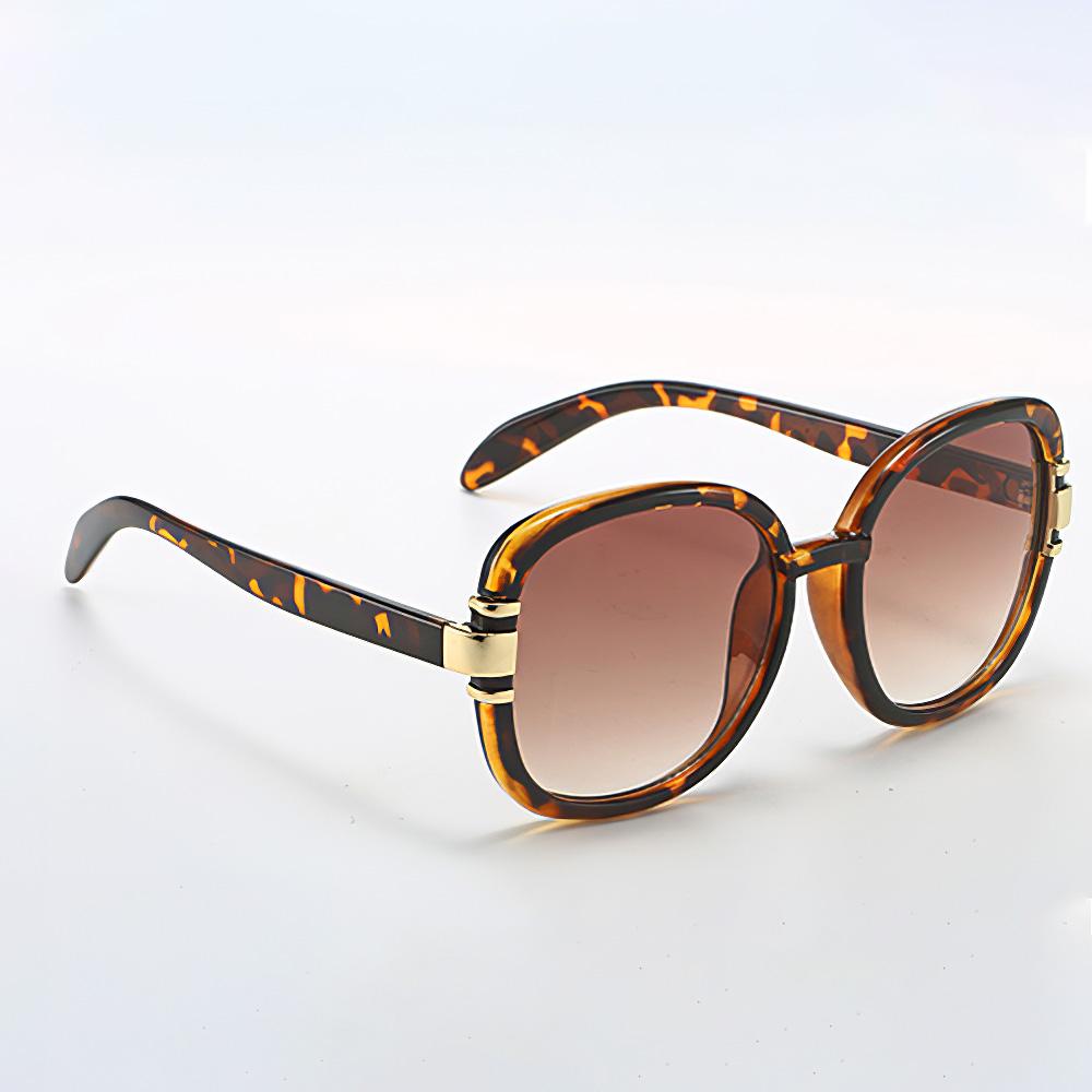 New In Sun Glasses for Women Modern Fashion Purple Orange Gradient Decorative Glasses Transparent Plastic Frame Metal