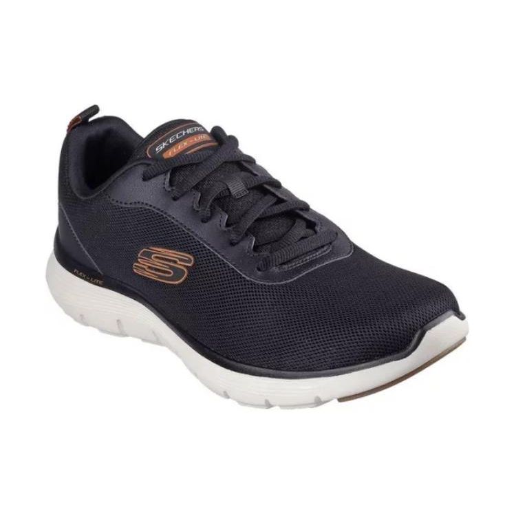 Skechers Flex Advantage 4.0 Fabric Mesh Sports Comfortable Versatile Wear Resistant Shock Absorption Low Top Casual Shoes Men sneakers 232822-BKOR