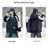 Boys' Spring & Autumn 2025 Hooded Windbreaker - Trendy Windproof Street Style