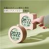 Digital Table Clock, Solid Wood, Natural, for Bedroom or Shop, Alarm Clock, Silent, Date Display, Temperature Display, Cute, Round or Square Design,