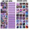 96pcs K-POP Demon Hunters Anime Sajaboys LOMO Cards and Stickers Set Huntrix Anime Collect Trading Game Cards Waterproof