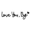 Retro Love You Bye Wall Decors Love You Bye Acrylic Sign for Home Coffee Wall Art Gift to Express Warm for Your Family