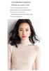 Women's Slim Fit High Neck Wool Sweater - Lightweight, Sheer Base Layer for Spring and Autumn