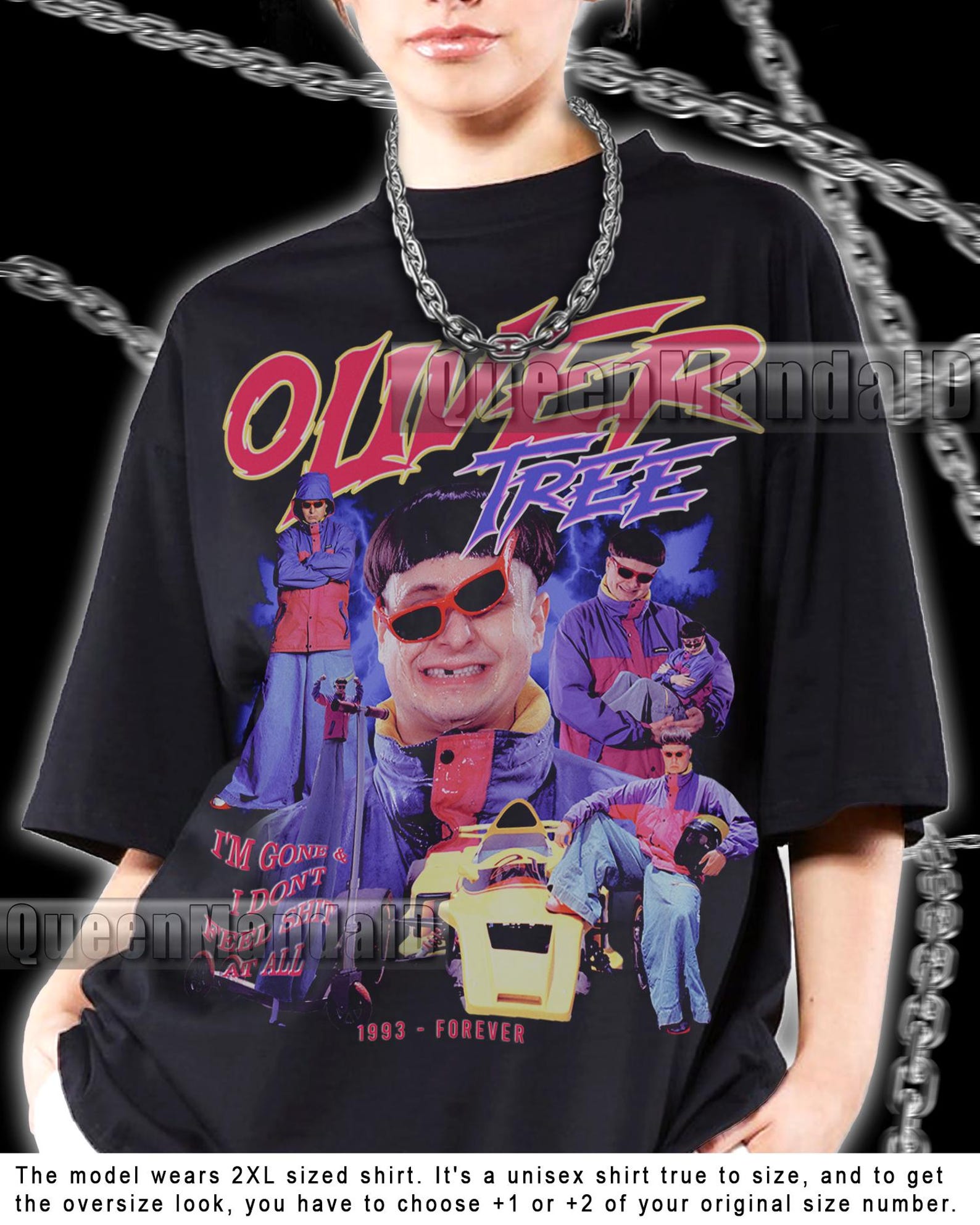 Oliver Tree Shirt Retro 90s Bootleg Alternative Music Fan Tee Unisex Shirt KUS132 S