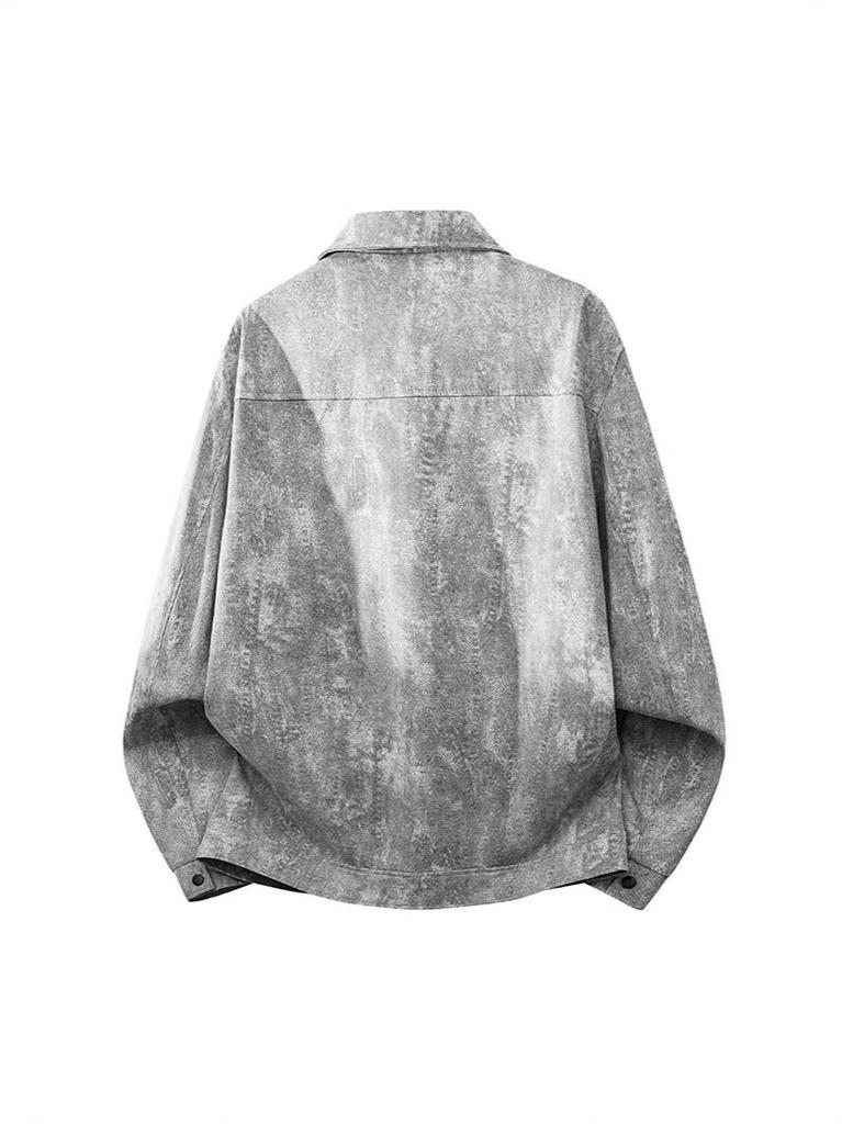 Men's Tie-Dye Spring/Autumn Casual Street Style Jacket