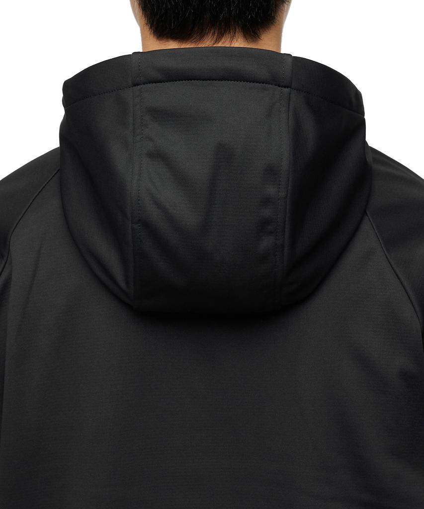 Recycled Soft Shell Hoodie - Black