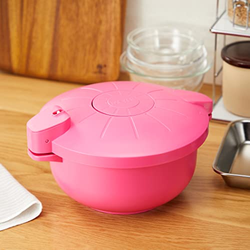 MEYER Microwave Pressure Cooker 3, 2.3L, Polypropylene, Easy Cooking, Time-Saving, Rose, MPC3-2.3RO (Official Japanese Product)