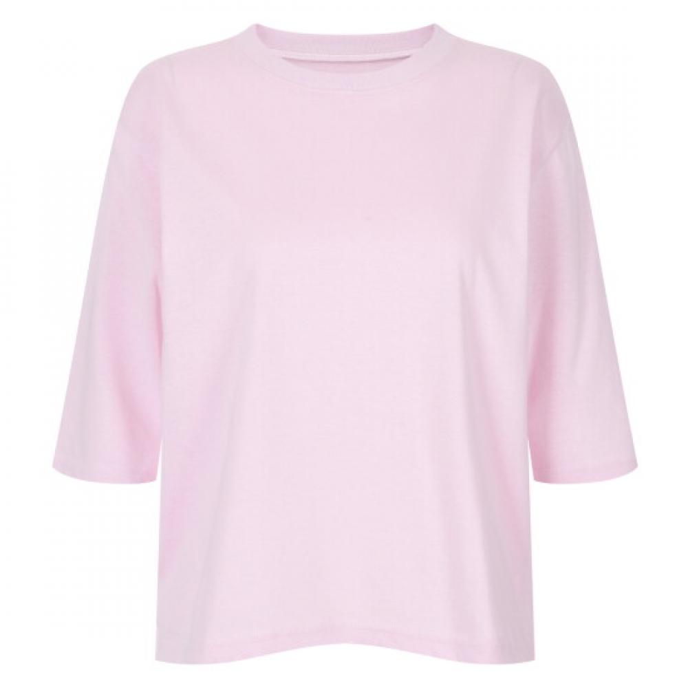 Shop Women Loose FiT Basic T shirT Round Neck Pink Dai Wsh 20416