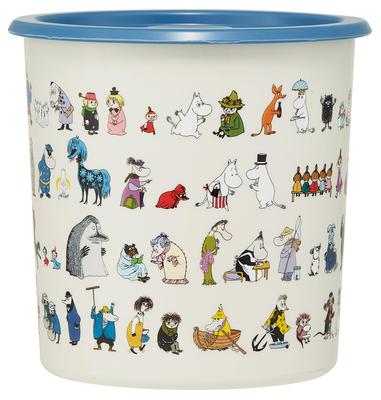 Skater Seal Airtight Storage Moomin 80th Anniversary One-Touch Container, Large, 1000ml, Container, Edition, SOT10-A