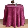 Falda de Mesa Camilla Redonda de Chenilla "Texna" – Efecto Aterciopelado - Altura 75 cm – Fabricado en España