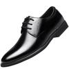 New Business Dress Leather Shoes Casual Wedding Groom British Height Increase Summer Breathable Youth Pointed