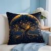 Tree Of Life Abstract Cushion Cover Square Pillow Bedroom Sofa Leisure Comfort Living Room Home Decoration X