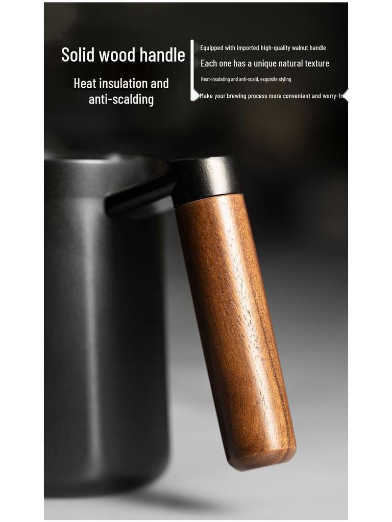 Σετ Καφέ Κανάτας Λαιμού Χήνας από Ανοξείδωτο Ατσάλι με Θερμόμετρο & Αντιθερμική Λαβή - Δωρεάν Αποστολή