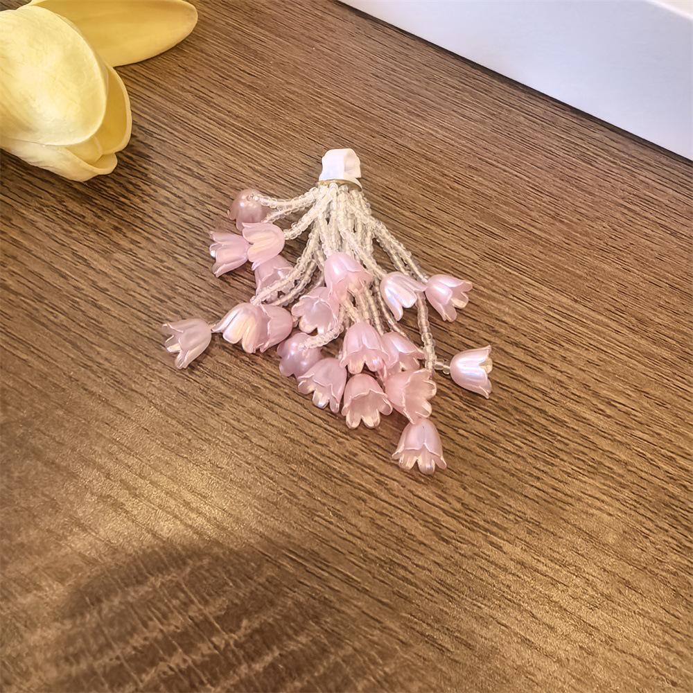 Lily of the valley Shoe laces Charms for Sneakers Decorations Camellia Pearl Flower Shoe Charm Buckle DIY Shoes Accessories 1Pcs