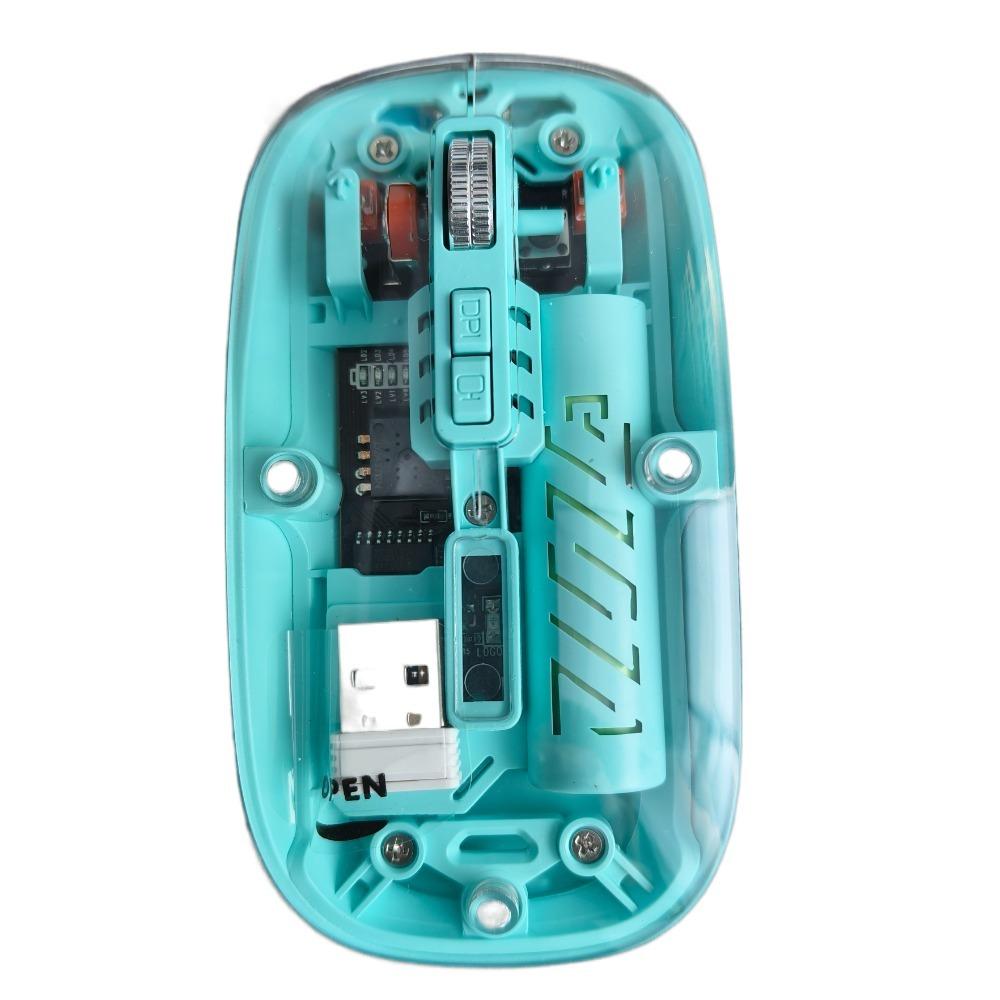 Transparent 2.4G Wireless Mouse Bluetooth Rechargeable Mouse Laptop Wireless Mouse PC