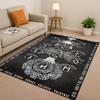 Classic Nordic Viking Totem Vegvisir Rune Valhalla Valknut Living Room Non-Slip Area Rug Carpet for Bedroom Sofa,Home Doormat