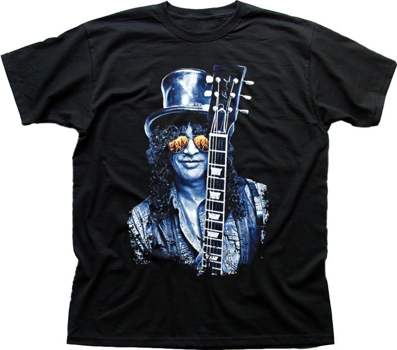 Slash Les Paul guitar black printed t-shirt OZ9414 2XL